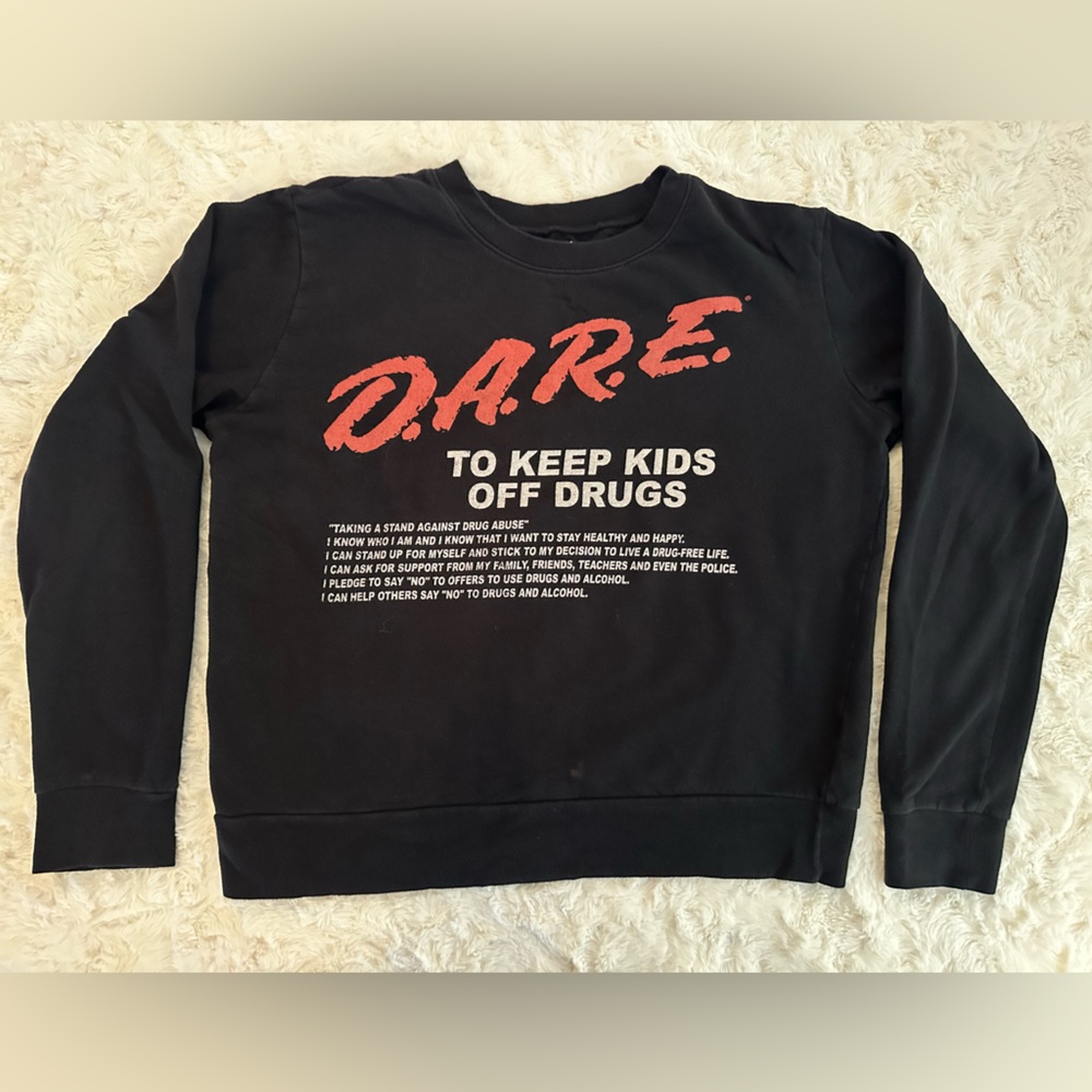 D.A.R.E. Graphic Crewneck Sweatshirt